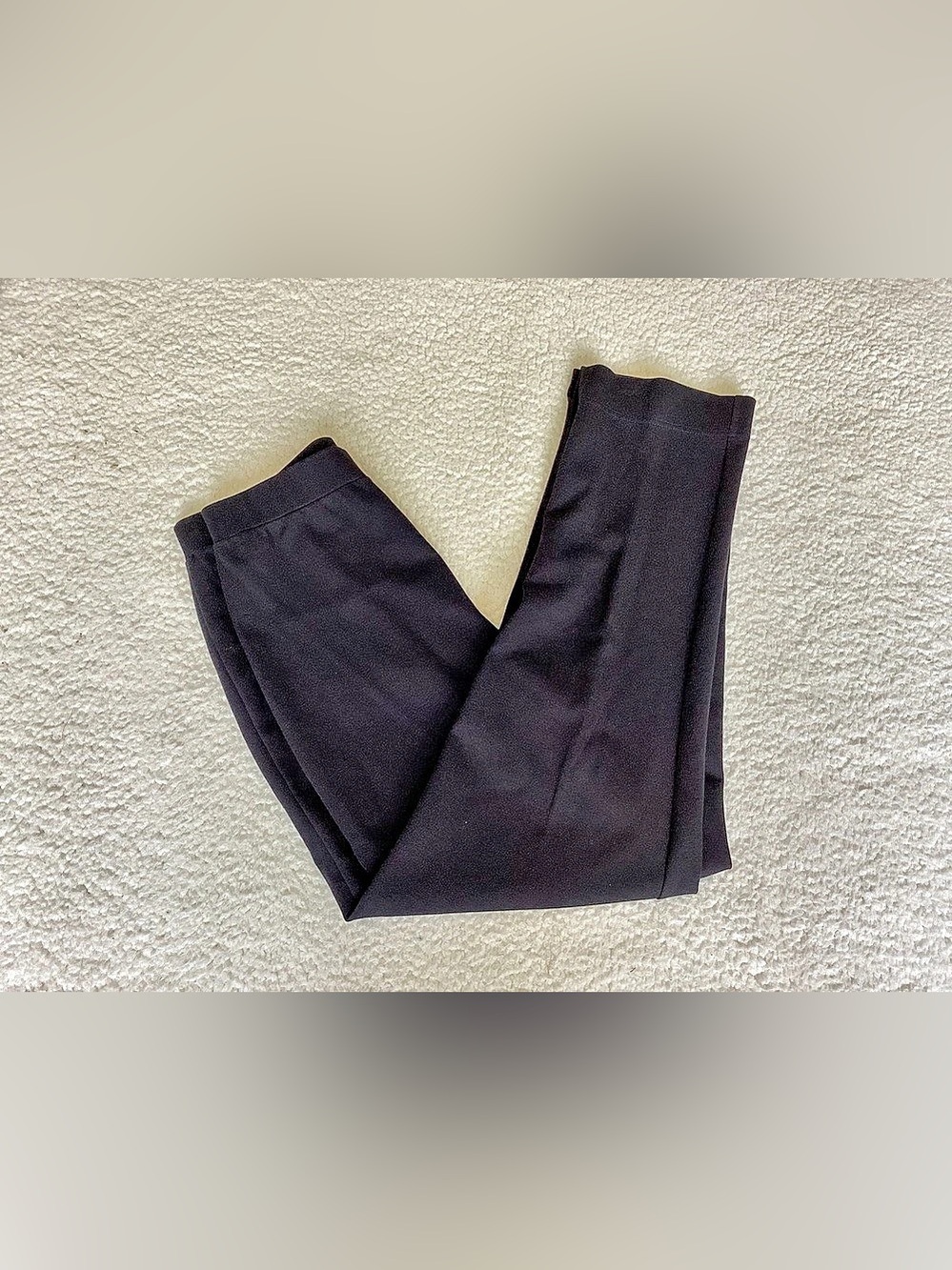 Talbots Petites Black Pants Small Straight Leg Quiet Luxury Office Chic
